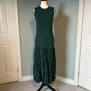 🔥🆕🔥 Anikhe Midi Luxe Sleeveless Dress - Green - Size XL
